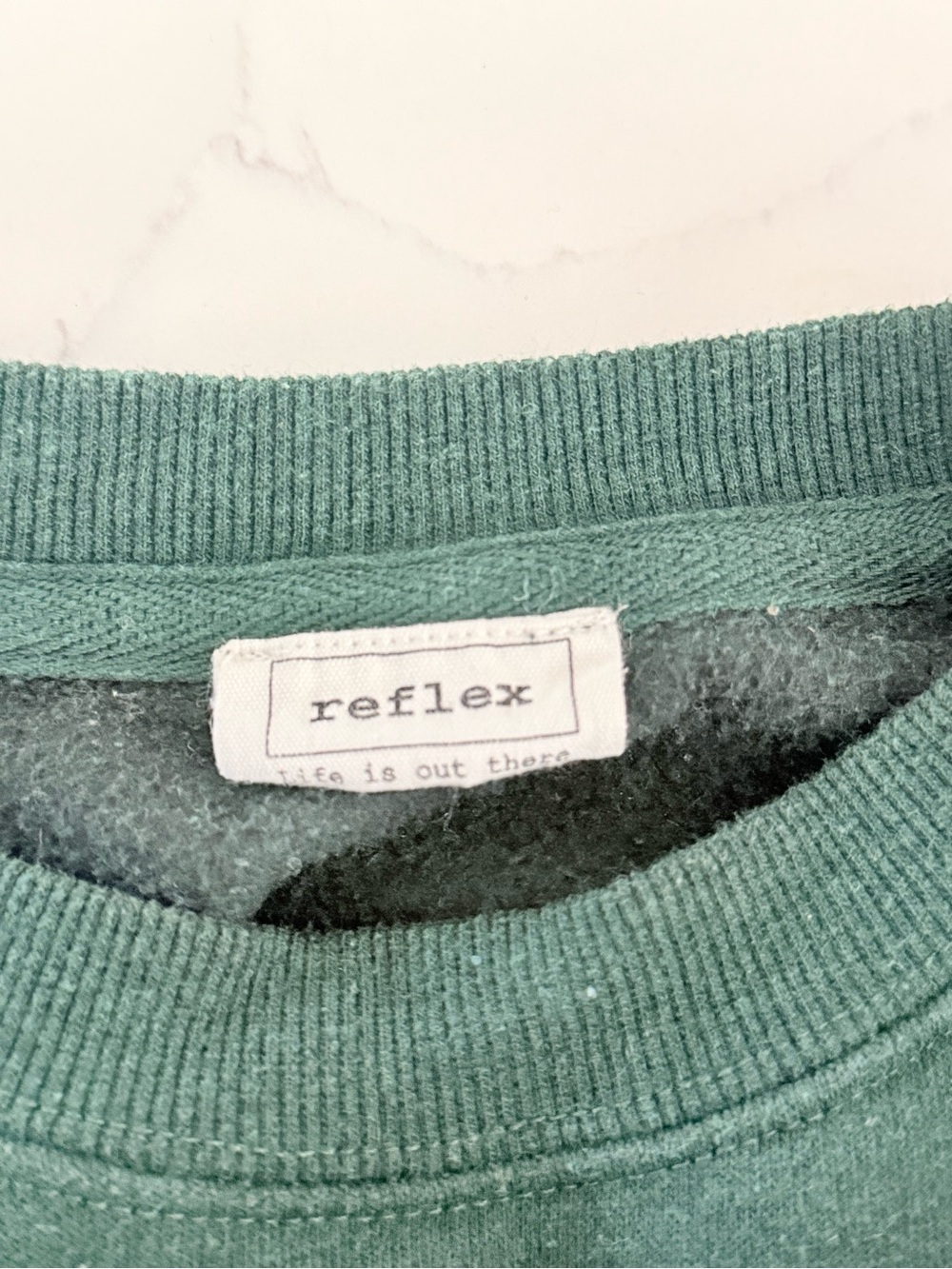 Reflex Hampton Forest Green Collegiate Crewneck Sweatshirt S - Picture 3 of 3